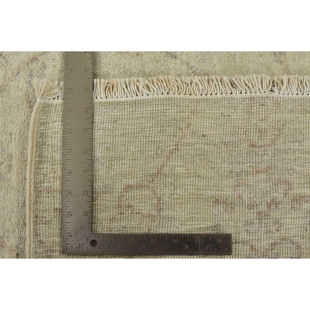 Ikat Rug 6′ X 9’1” Gray Wool Modern Hand-Knotted Oriental Carpet For Sale - Image 12 of 12