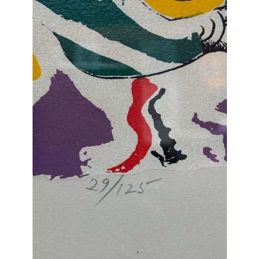Mid 20th Century Mid 20th Century "Janus" by Alfonso Ossorio Signed and Numbered Screenprint For Sale - Image 5 of 11