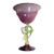 Late 20th Century Davide Fuin Murano Glass Tazza Compote Bowl 16in For Sale