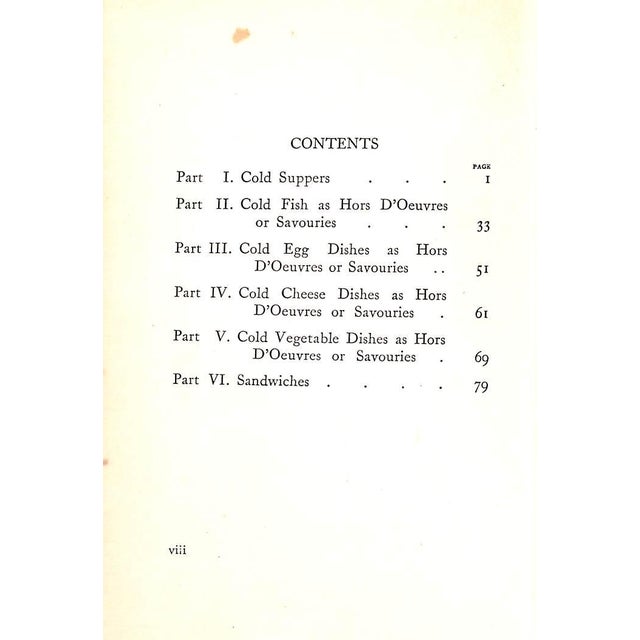 "Savoury Cold Meals" 1927 Leyel, Mrs. c.f. For Sale In New York - Image 6 of 9