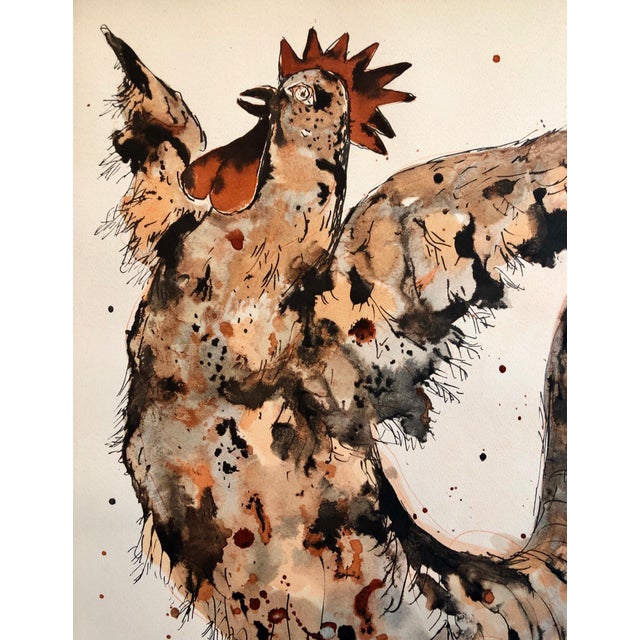 Lithograph printed by Chez Daniel Jacomet, Paris, France 1960 offset lithograph in colors on Arches, signed in crayon on...