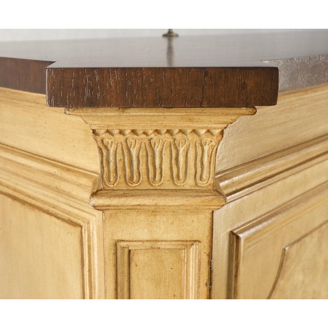 Kargers Rosewood Brass Gallery Top Fitted Drawers Sideboard Buffet Credenza MINT For Sale - Image 12 of 18