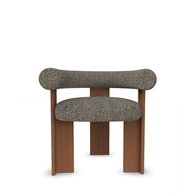 Wood Collector Modern Cassette Chair in Safire 0003 by Alter Ego For Sale - Image 7 of 7