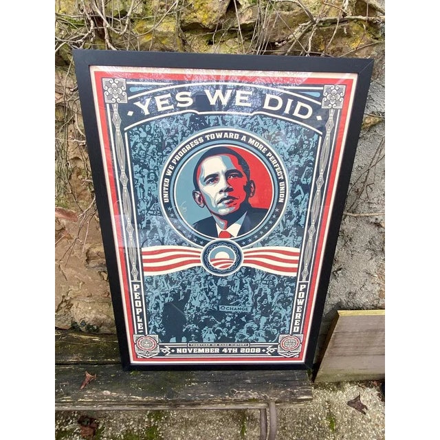 Obama Yes We Did Poster by Shepard Fairey, 2008 For Sale - Image 12 of 12