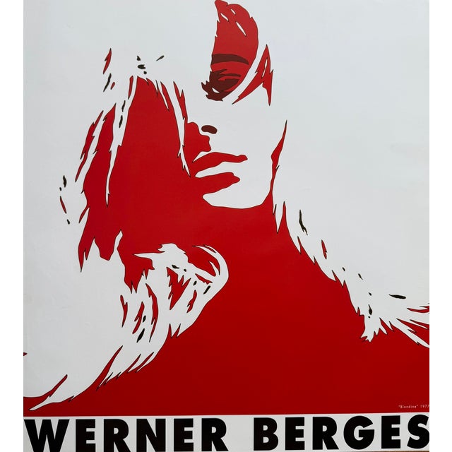 Elevate your space with this striking exhibition poster featuring Blondine, 1977 work by German Pop Art artist Werner...