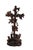 Antique 19th Century Black Forest Hand-Carved Wooden Cross With Birds and Acorns For Sale - Image 4 of 14