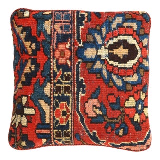 Pasargad Vintage Hand Knotted Farahan Rug Pillow For Sale
