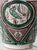 Mid-20th Century Spanish Revival Green Ceramic Table Lamp with Silk Shade, 1970s For Sale - Image 12 of 18