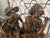 Brown Romantic Bronze Figural Sculpture of Courting Couple on Bench For Sale - Image 8 of 11