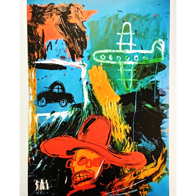 Jean-Michel Basquiat Limited Edition Lithograph. Limited Series - Number 140 of 300 (the numbers are signed in pencil)....