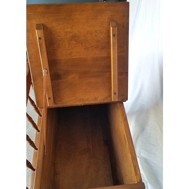 Ethan Allen Dough Box Heirloom Maple Side Table Chairish