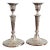 Pair of English George III Style Sterling Silver Candlesticks, 1890s For Sale
