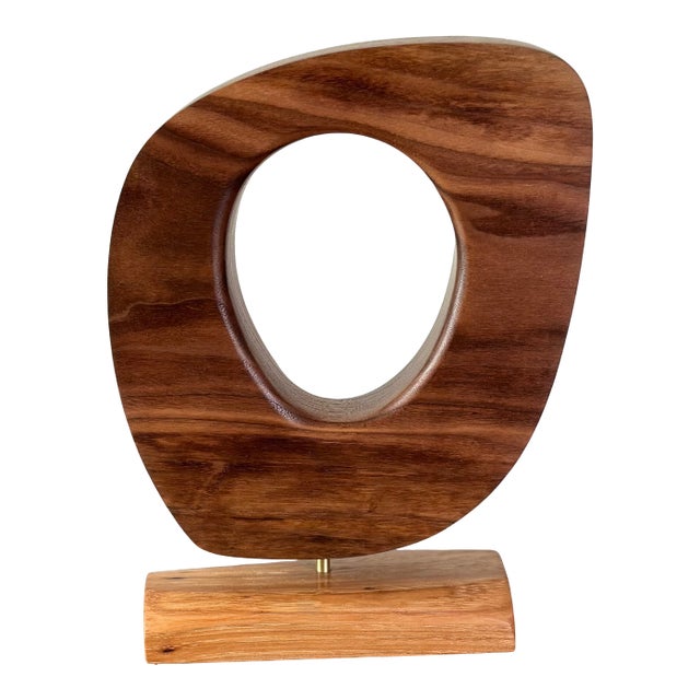 Milwerk Mid-Century Modern Abstract Walnut & Oak Sculpture, 2023 For Sale