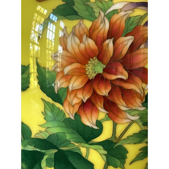 Japanese Ando Jubei Cloisonné Vase with Storage Box For Sale - Image 12 of 13