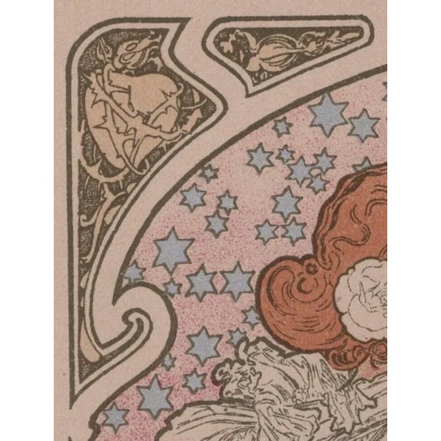 Silver Alphonse Mucha, La Dame aux Camelias from Les Maîtres de L'Affiche, 1898, Original Lithograph For Sale - Image 8 of 17