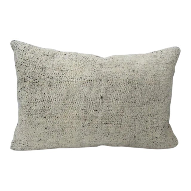 Beige Turkish Kilim Pillow For Sale