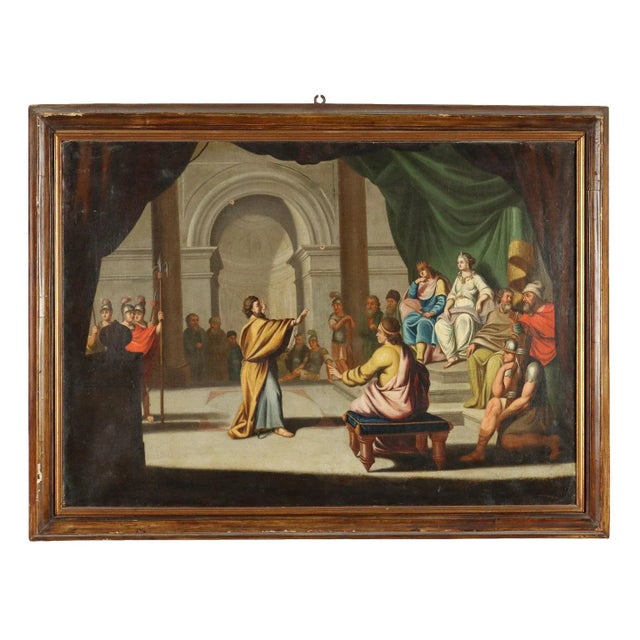 Carataco in Front of the Emperor Claudio, Oil on Canvas, Framed For Sale - Image 12 of 12