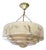Art Deco Pendant Light in Pink Marble Glass, 1930s For Sale