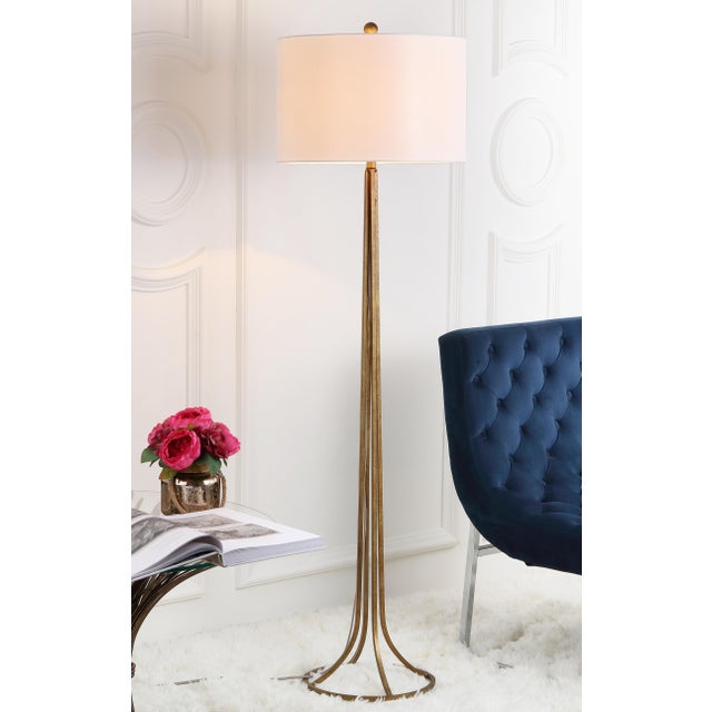 60-Inch H Floor Lamp - Antique Bronze For Sale - Image 4 of 5