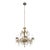 Spanish Rococo Revival Gilt Crystal Chandelier For Sale