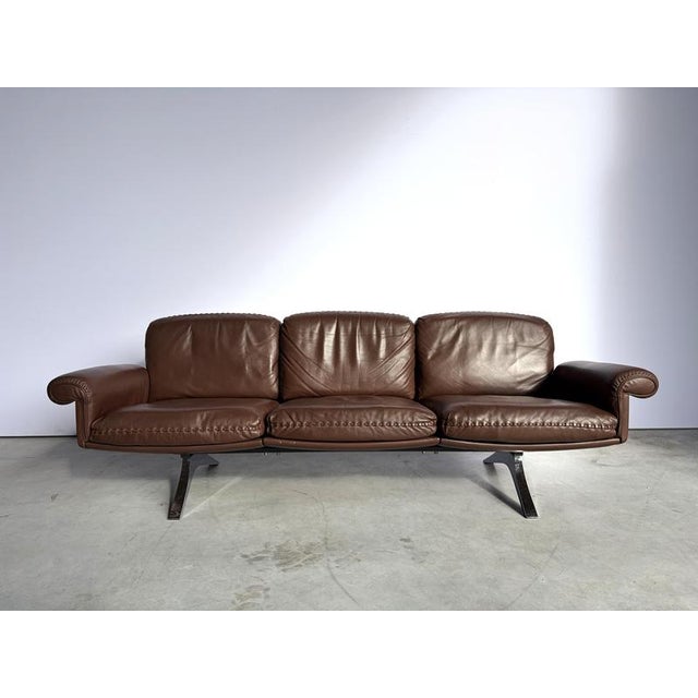 DS31 Sofa in Brown Leather from de Sede, 1970s For Sale - Image 9 of 11