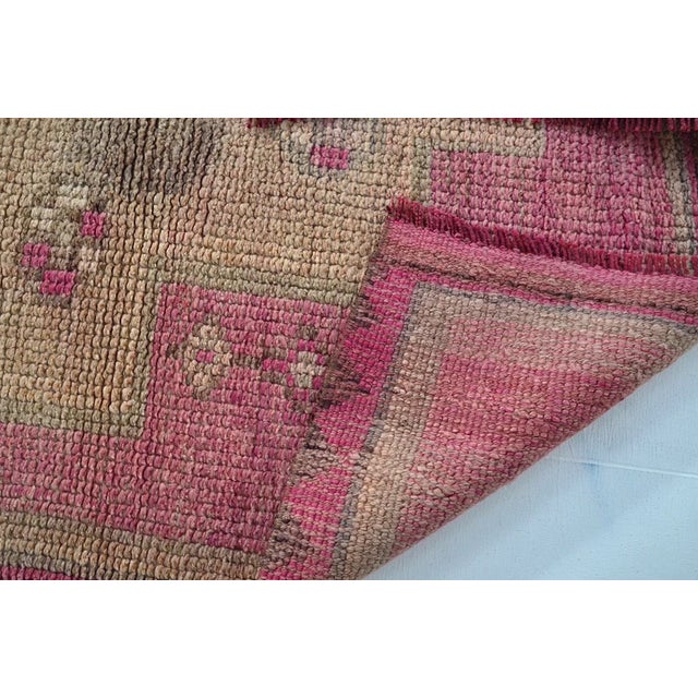 1950s Decorative Anatolian Handknotted Wool Runner For Sale - Image 10 of 10