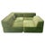 1970s Vintage Trio Sofa in Green Teddy Fabric from Cor, 1970s, Set of 4 For Sale - Image 5 of 14