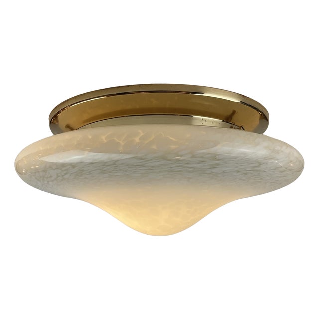 Maculato Murano Glass Ceiling Lamp, Italy, 1980s For Sale