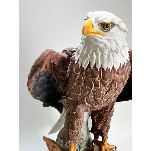 Mid 20th Century Rare Kaiser Porcelain American Bald Eagle Sculpture Limited Edition No. 12/200, W. Germany For Sale In Boston - Image 6 of 15