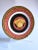 Stunning Versace plate in Rosenthal porcelain, with iconic jellyfish pattern, in red colours and gold plated, from a...