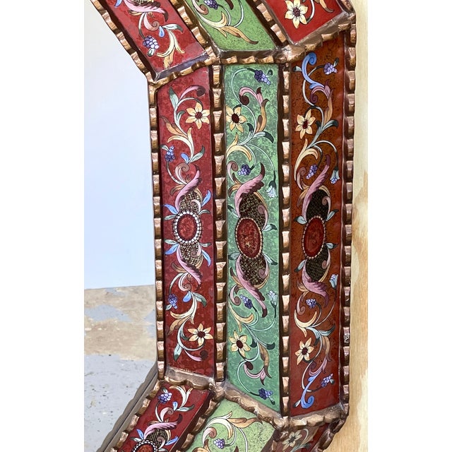 Spanish Colonial Style Giltwood and Verre Églomisé Mirror For Sale - Image 18 of 18