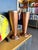 Mid-Century Modern Antique Arts & Crafts Riveted Copper Trumpet Vases Pair Joseph Heinrichs Benedict Art Studio Attr. For Sale - Image 3 of 14