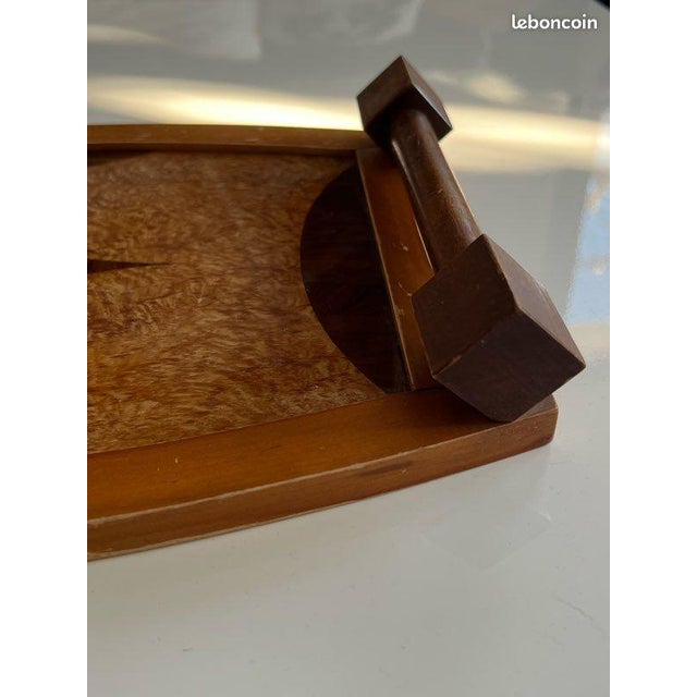 Vintage Art Deco Wooden Marquetry Tray, 1930s For Sale - Image 3 of 12