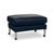 Clarus Pouf in Blue Leather from FSM For Sale - Image 10 of 10