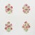 Four enchanting and slightly different floral motifs are embroidered on a linen ground. Each colorful bouquet is...