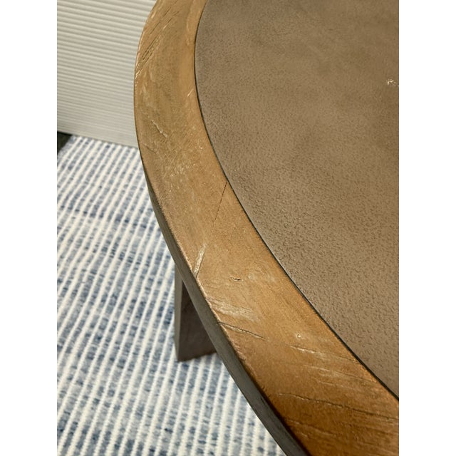 Brown Brownstone Royce Teak Side Table For Sale - Image 8 of 12