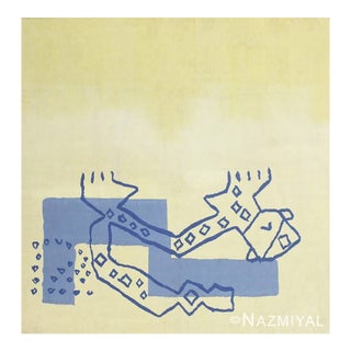 Nazmiyal Collection Vintage Abstract Art Deco French Tapestry For Sale