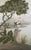 36" * H108" * 4ps, Retro French Hand-Painted Tropical Riverside Flamingo Mural, Low-Saturation Misty Wall Covering for Living Room & Bedroom For Sale - Image 4 of 6