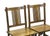 Wood Pair Zen Oriental Straight Legs Bars Backrest Solid Wood Chairs For Sale - Image 7 of 8
