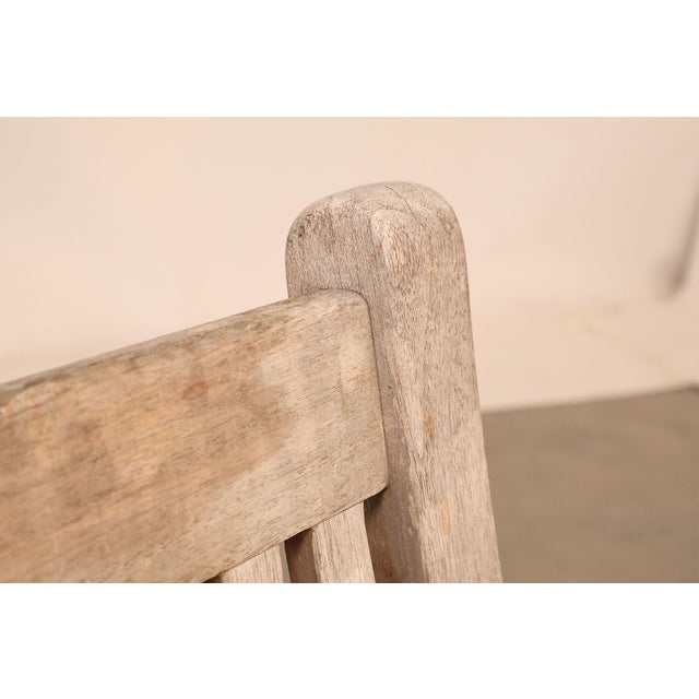 BenchSmith Set of Four 'Buckingham' Teak Outdoor Bar Stools For Sale - Image 14 of 18