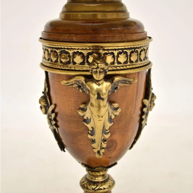 Wood French Table Lamp, 1950s For Sale - Image 7 of 10