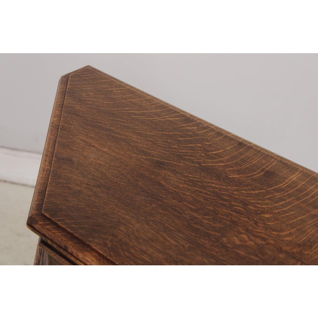 Antique English Oak Jacobean Planter Table For Sale - Image 9 of 15