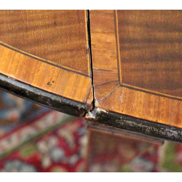 Brown Circa 1790 Sheraton Taste Oval Pembroke Table by George Simson, London For Sale - Image 8 of 8