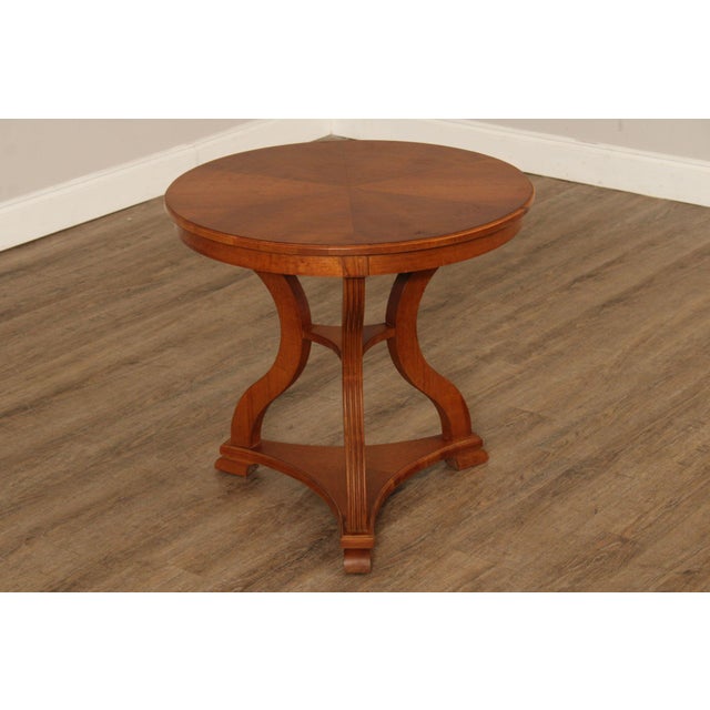 Ethan Allen 'Legacy' Collection Round Top Side Table For Sale - Image 13 of 18