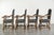 19th Century Dining Chairs with Fabric Seats and Armrests with Wood Carvings Os De Mouton, Set of 10 For Sale - Image 4 of 18
