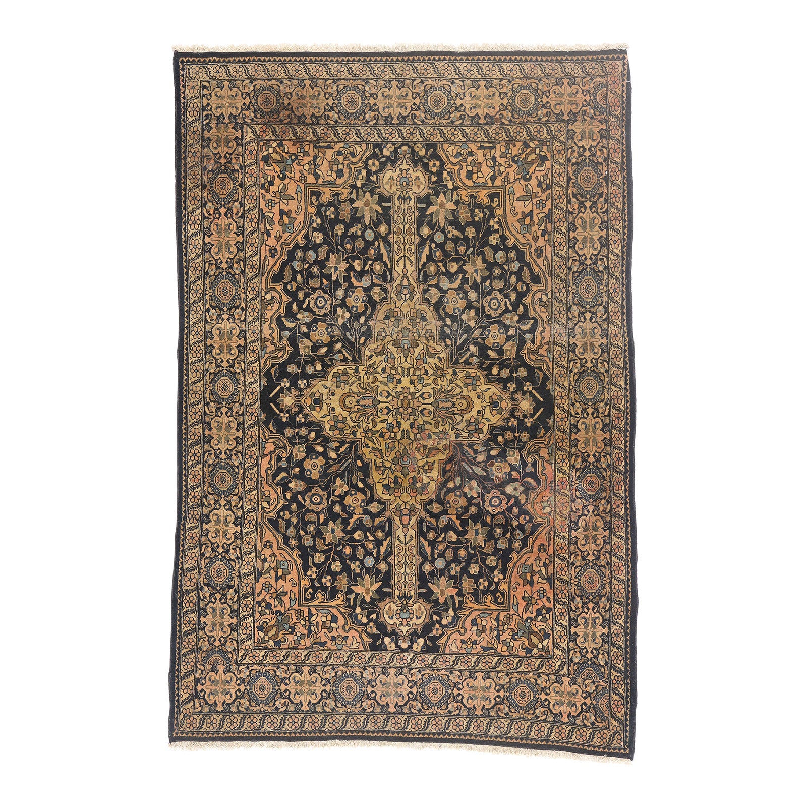 Late 19th Century Persian Farahan Rug, 03'03 X 04'10 | Chairish