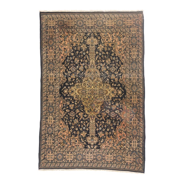 Late 19th Century Persian Farahan Rug, 03'03 X 04'10 For Sale