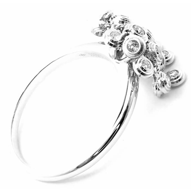 Contemporary Cartier Diamond White Gold Diamant Leger De Ring, Size 7.5 For Sale - Image 3 of 9