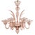 Handmade Cipria Pink Murano Glass Six-Light Chandelier, Italy, 1980s For Sale - Image 12 of 12