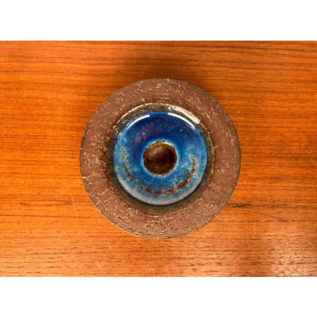 1960s Mid-Century Modern Danish Studio Pottery Candleholder from Michael Andersen Keramik, Bornholm, 1960s For Sale - Image 5 of 14